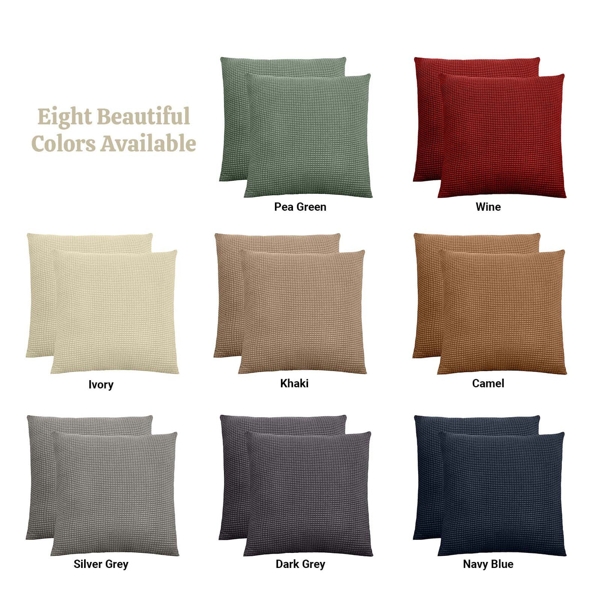 Corrigan Studio® Set Of 2 18x18 Square Throw Pillow Case With