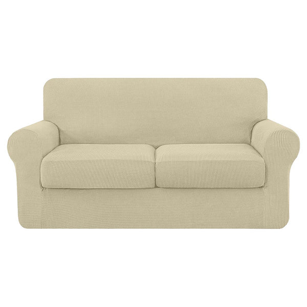 Soft Jacquard Loveseat Slipcover (Two Seat Cushions)