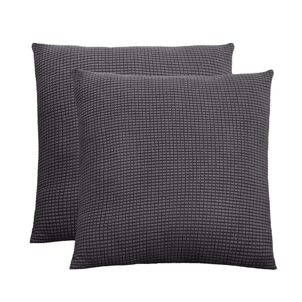 Soft Jacquard Square Throw Pillow Cover 18 in x 18 in (Set of 2)