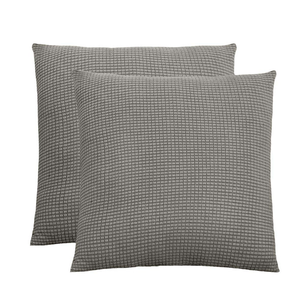 Soft Jacquard Square Throw Pillow Cover 18 in x 18 in (Set of 2)