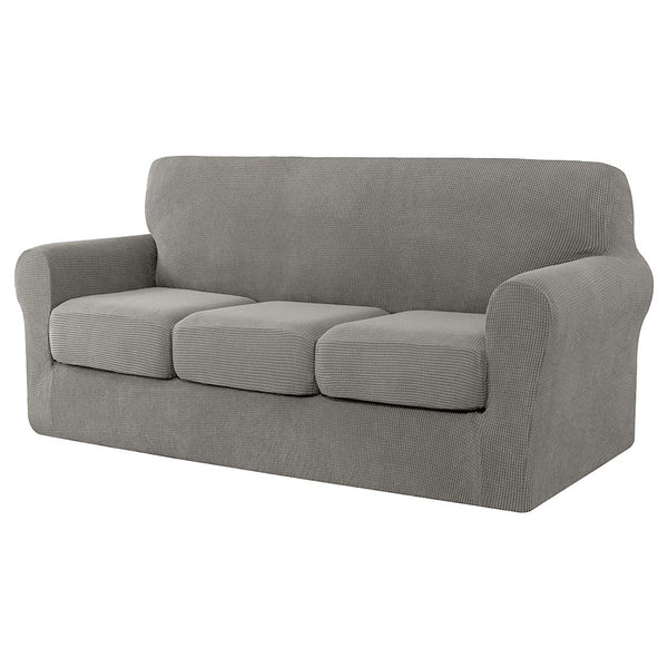 Soft Jacquard Sofa Slipcover (Three Seat Cushions)