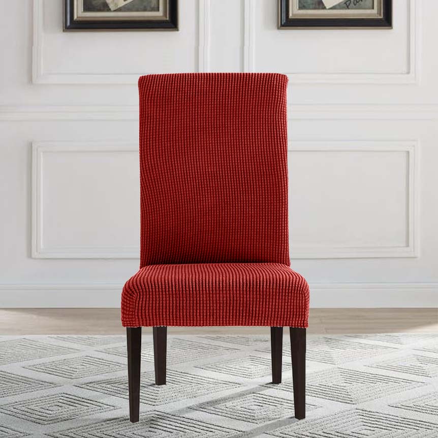 Diamond Lattice Round Top Chair Slipcovers for King Louis Chairs -  Winfinity Brands